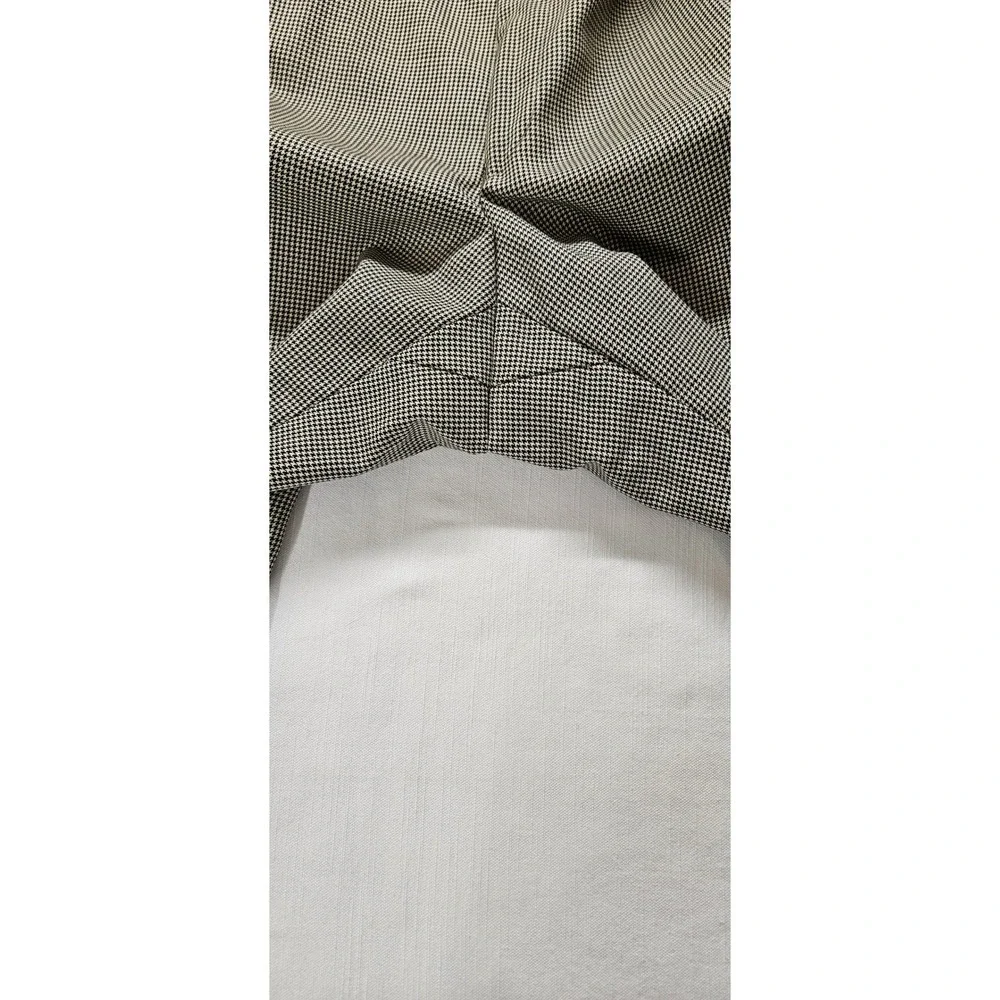 Vtg.Lauren Ralph Lauren Mens 40  Wool Houndstooth Pleated Cuffed Dress Pants Tan